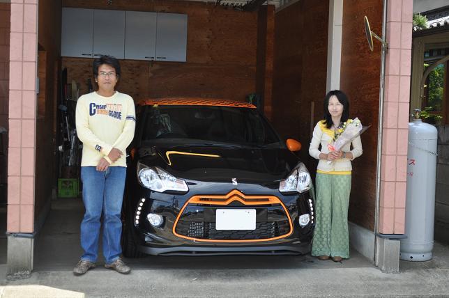 田中様！DS３レーシングご納車おめでとうございます！