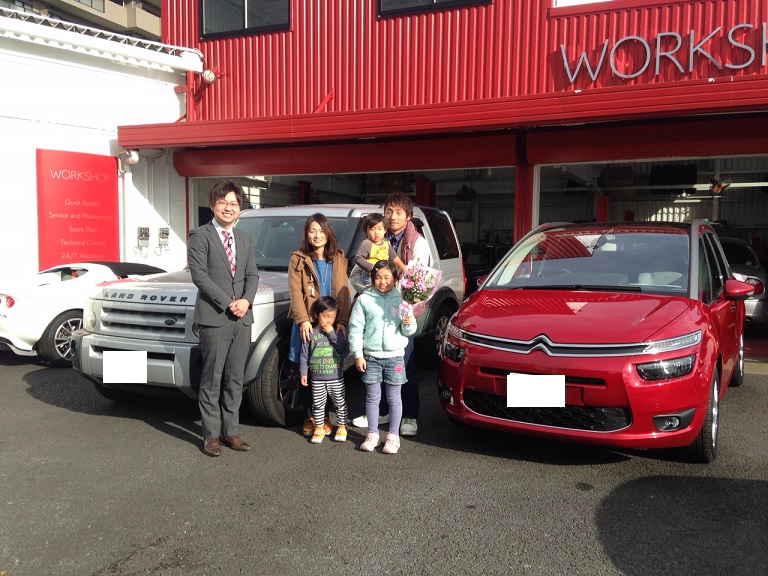 U様ｸﾞﾗﾝﾄﾞC4ﾋﾟｶｿのご納車おめでとうございます！