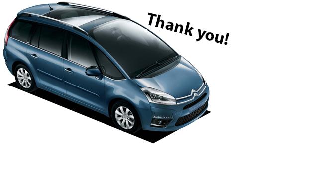 O様　C4ピカソのご納車おめでとうございます！