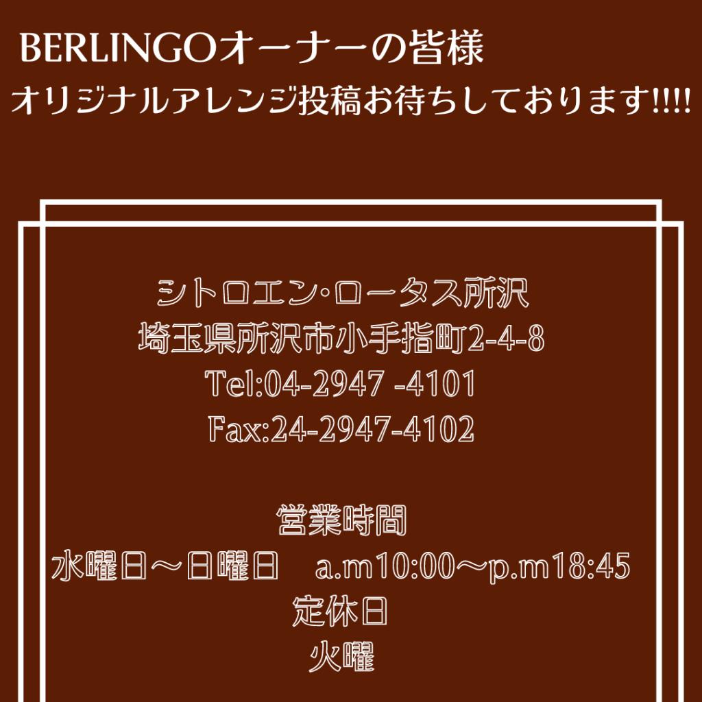 BERLINGO謎穴の秘密？？？