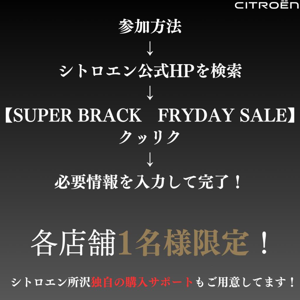 遂に！今年最大のBRACK FRY DAY SALE!