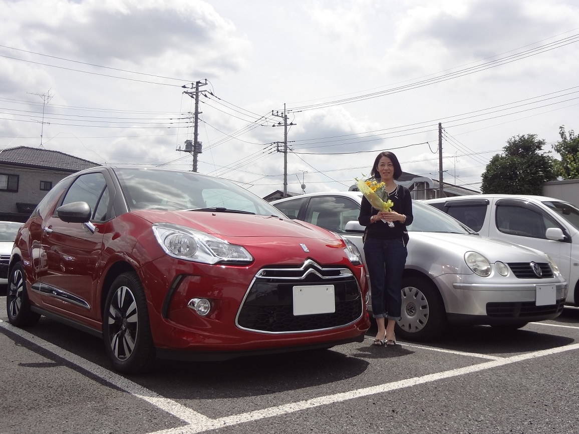 H様　シトロエンDS3のご納車おめでとうございます！
