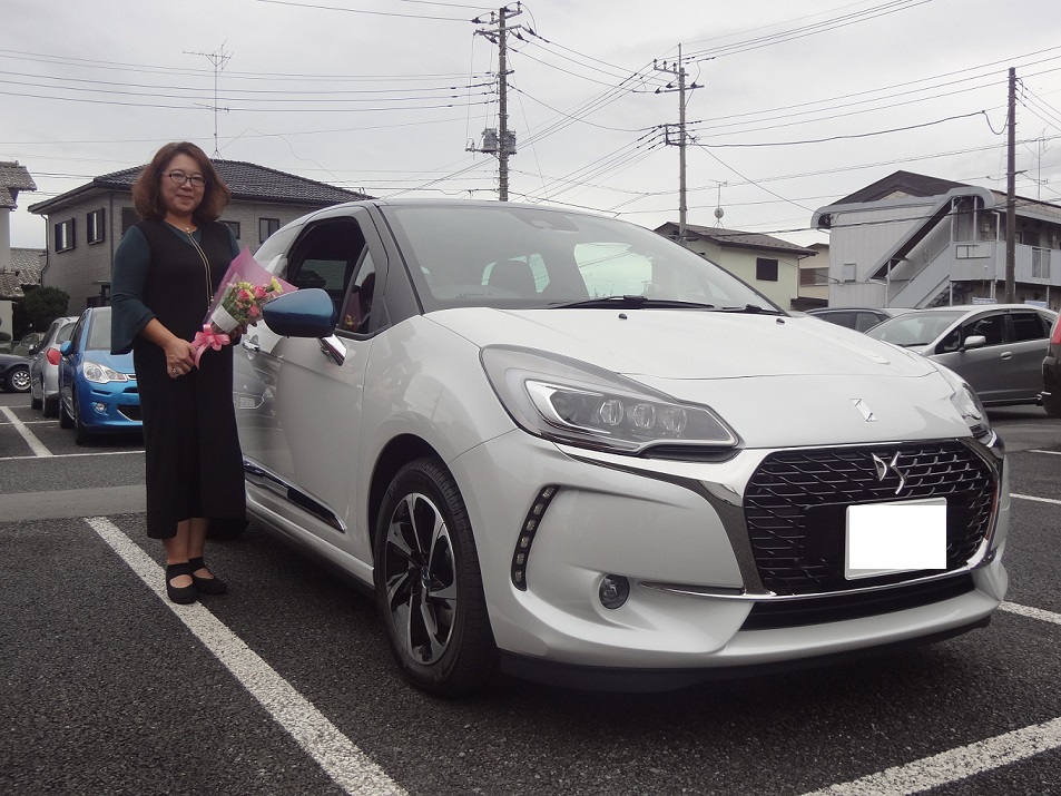 U様DS3のご納車おめでとうございます！