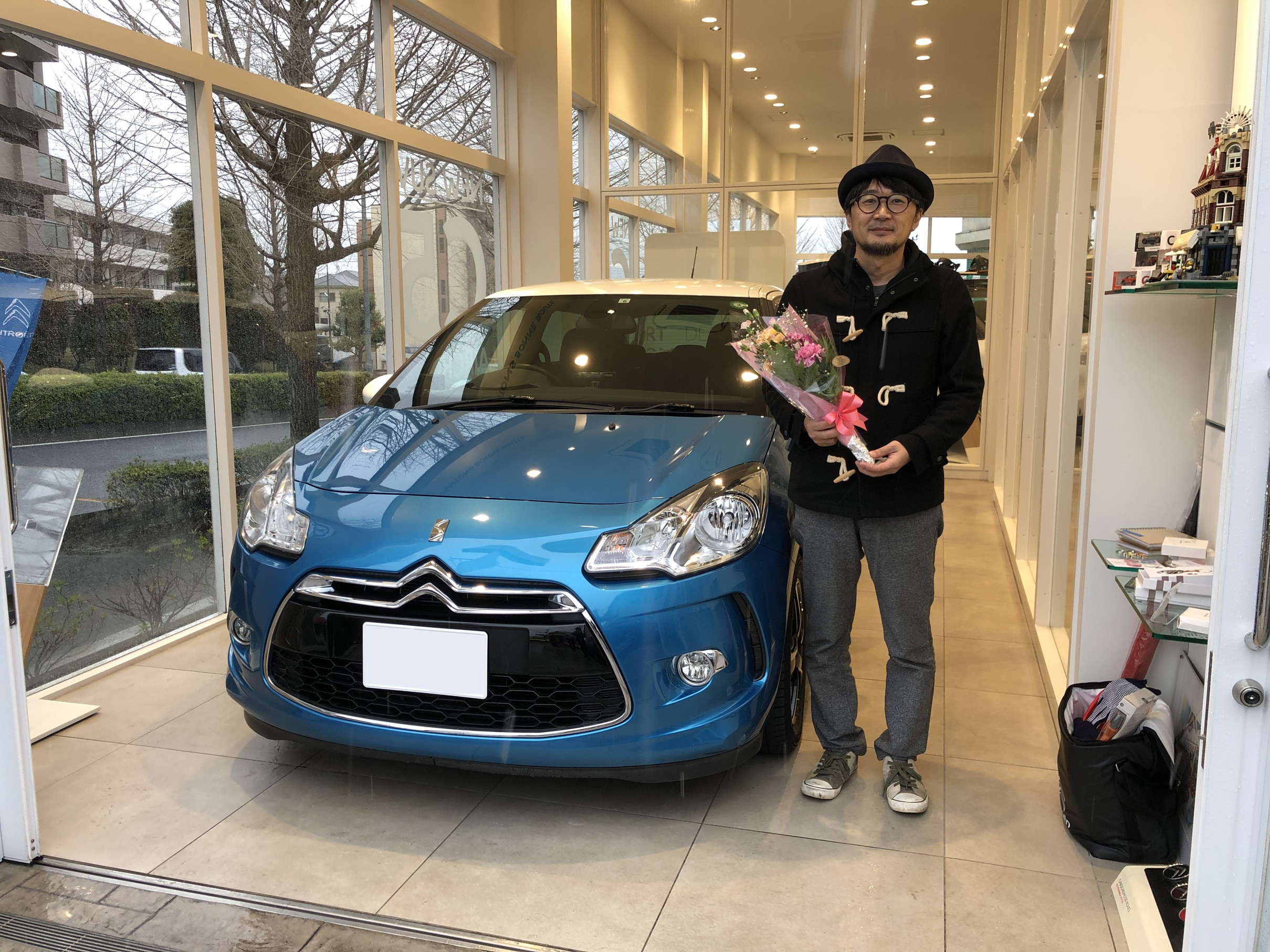 青山様、DS3ご納車おめでとうございます！